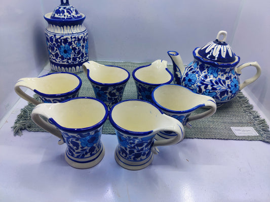 Blue Flower Tea/Qawa Set